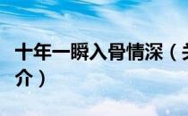 十年一瞬入骨情深（关于十年一瞬入骨情深简介）