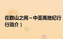 在群山之间～中亚高地纪行（关于在群山之间～中亚高地纪行简介）