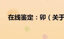 在线鉴定：卯（关于在线鉴定：卯简介）