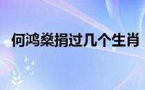 何鸿燊捐过几个生肖（何鸿燊属什么生肖）
