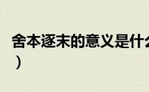 舍本逐末的意义是什么（舍本逐末的主要内容）