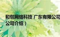 和包网络科技 广东有限公司（关于和包网络科技 广东有限公司介绍）