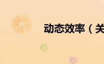 动态效率（关于动态效率）
