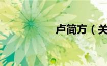 卢简方（关于卢简方）