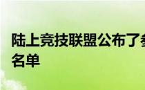 陆上竞技联盟公布了参加东京奥运会的田径队名单