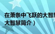 在萧条中飞跃的大智慧（关于在萧条中飞跃的大智慧简介）