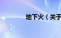 地下火（关于地下火简介）