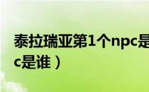 泰拉瑞亚第1个npc是谁（泰拉瑞亚第一个npc是谁）