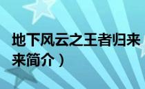 地下风云之王者归来（关于地下风云之王者归来简介）