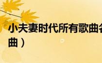 小夫妻时代所有歌曲名字（小夫妻时代所有歌曲）