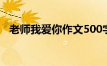 老师我爱你作文500字（老师我爱你作文）
