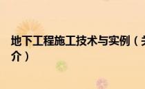 地下工程施工技术与实例（关于地下工程施工技术与实例简介）