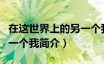 在这世界上的另一个我（关于在这世界上的另一个我简介）