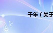 千年（关于千年简介）