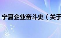 宁夏企业奋斗史（关于宁夏企业奋斗史介绍）