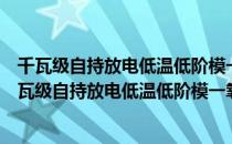 千瓦级自持放电低温低阶模一氧化碳激光器的研究（关于千瓦级自持放电低温低阶模一氧化碳激光器的研究简介）
