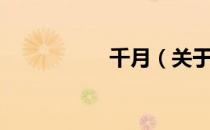 千月（关于千月简介）
