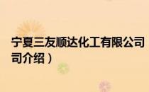 宁夏三友顺达化工有限公司（关于宁夏三友顺达化工有限公司介绍）