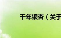 千年银杏（关于千年银杏简介）