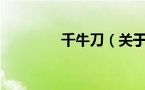 千牛刀（关于千牛刀简介）