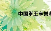 中国拳王享誉海内外的邹市明