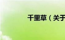 千里草（关于千里草简介）