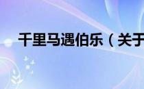 千里马遇伯乐（关于千里马遇伯乐简介）