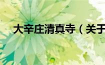 大辛庄清真寺（关于大辛庄清真寺简介）