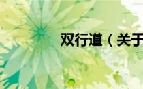 双行道（关于双行道介绍）