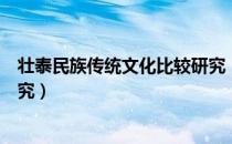 壮泰民族传统文化比较研究（关于壮泰民族传统文化比较研究）