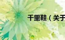 千里鞋（关于千里鞋简介）