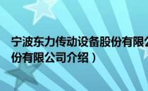 宁波东力传动设备股份有限公司（关于宁波东力传动设备股份有限公司介绍）