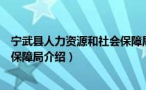 宁武县人力资源和社会保障局（关于宁武县人力资源和社会保障局介绍）