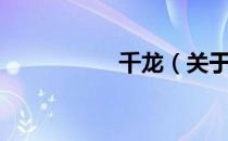 千龙（关于千龙简介）