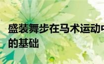 盛装舞步在马术运动中的作用就像是建造房子的基础