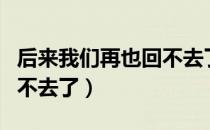 后来我们再也回不去了（关于后来我们再也回不去了）