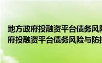 地方政府投融资平台债务风险与防控体系研究（关于地方政府投融资平台债务风险与防控体系研究简介）