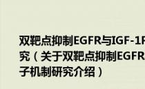 双靶点抑制EGFR与IGF-1R治疗肾上腺皮质癌的分子机制研究（关于双靶点抑制EGFR与IGF-1R治疗肾上腺皮质癌的分子机制研究介绍）