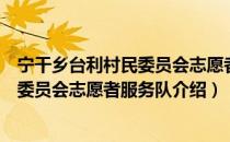 宁干乡台利村民委员会志愿者服务队（关于宁干乡台利村民委员会志愿者服务队介绍）