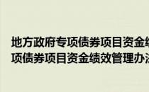 地方政府专项债券项目资金绩效管理办法（关于地方政府专项债券项目资金绩效管理办法简介）