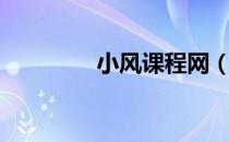 小风课程网（呀呀学习网）