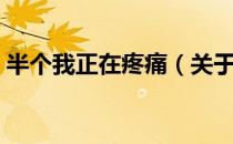 半个我正在疼痛（关于半个我正在疼痛简介）