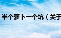 半个萝卜一个坑（关于半个萝卜一个坑简介）
