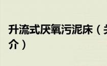 升流式厌氧污泥床（关于升流式厌氧污泥床简介）