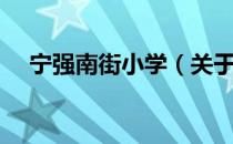 宁强南街小学（关于宁强南街小学介绍）