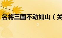 名将三国不动如山（关于名将三国不动如山）