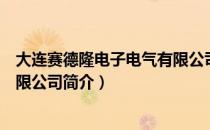 大连赛德隆电子电气有限公司（关于大连赛德隆电子电气有限公司简介）