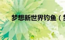 梦想新世界钓鱼（梦想世界钓鱼技巧）