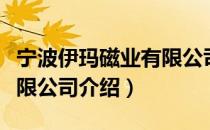 宁波伊玛磁业有限公司（关于宁波伊玛磁业有限公司介绍）