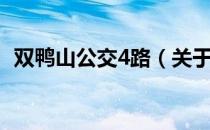 双鸭山公交4路（关于双鸭山公交4路介绍）